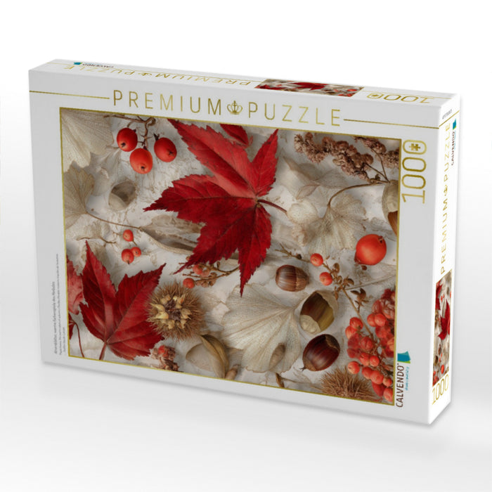 Ahornblätter, warme Farbenspiele des Herbstes - CALVENDO Foto-Puzzle'