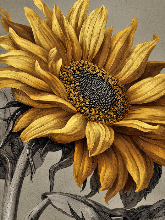 Strahlende Sonnenblumen, goldene Boten des Sommers - CALVENDO Foto-Puzzle'