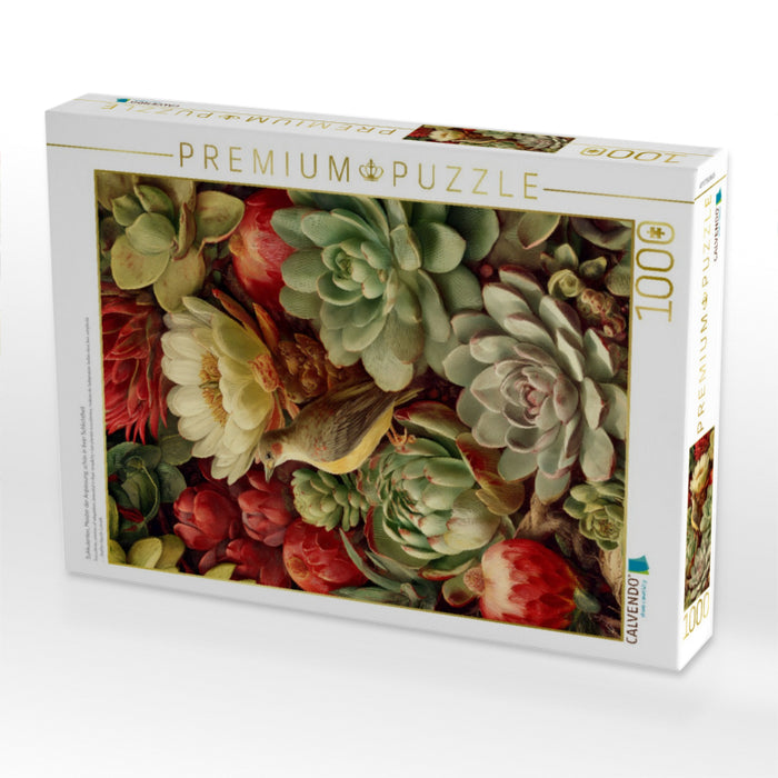 Sukkulenten, Meister der Anpassung, schön in ihrer Schlichtheit - CALVENDO Foto-Puzzle'