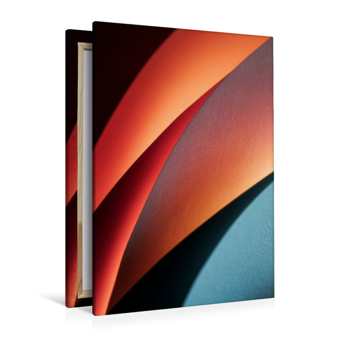 Premium Textil-Leinwand Linien, die Bewegung und Ruhe zugleich tragen