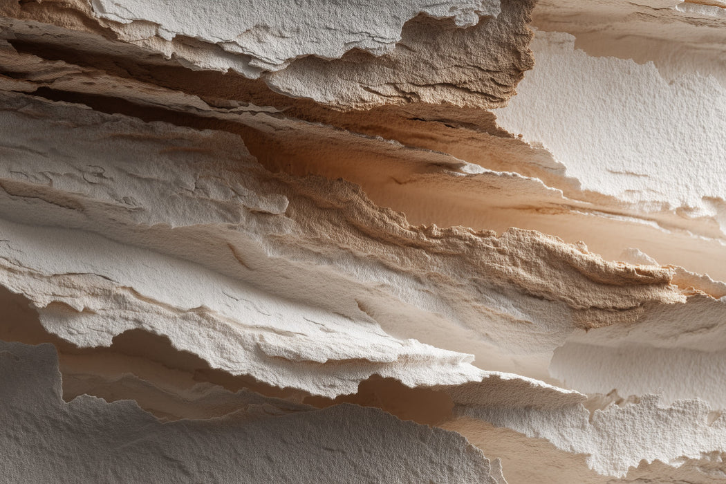 Premium Textil-Leinwand Struktur und Fläche, moderne Kunst in Sandfarben