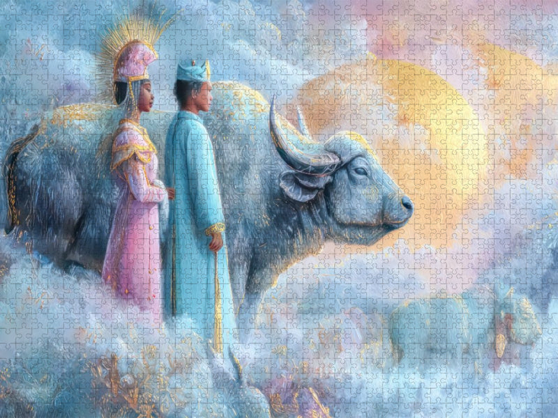 Glückselige Welten - CALVENDO Foto-Puzzle'