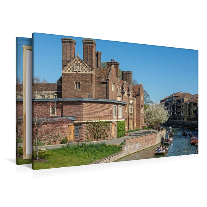 Premium Textil-Leinwand Punting, Magdalene College, Cambridge