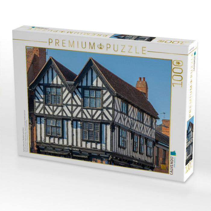 Fachwerkhäuser, Stratford upon Avon - CALVENDO Foto-Puzzle'