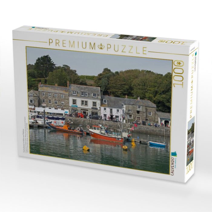 Fischerboote im Hafen von Padstow - CALVENDO Foto-Puzzle'