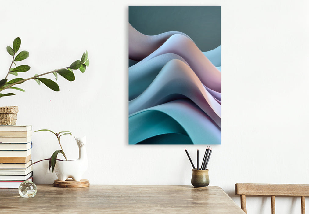 Premium Textil-Leinwand Bewegung in der Sprache des Minimalismus