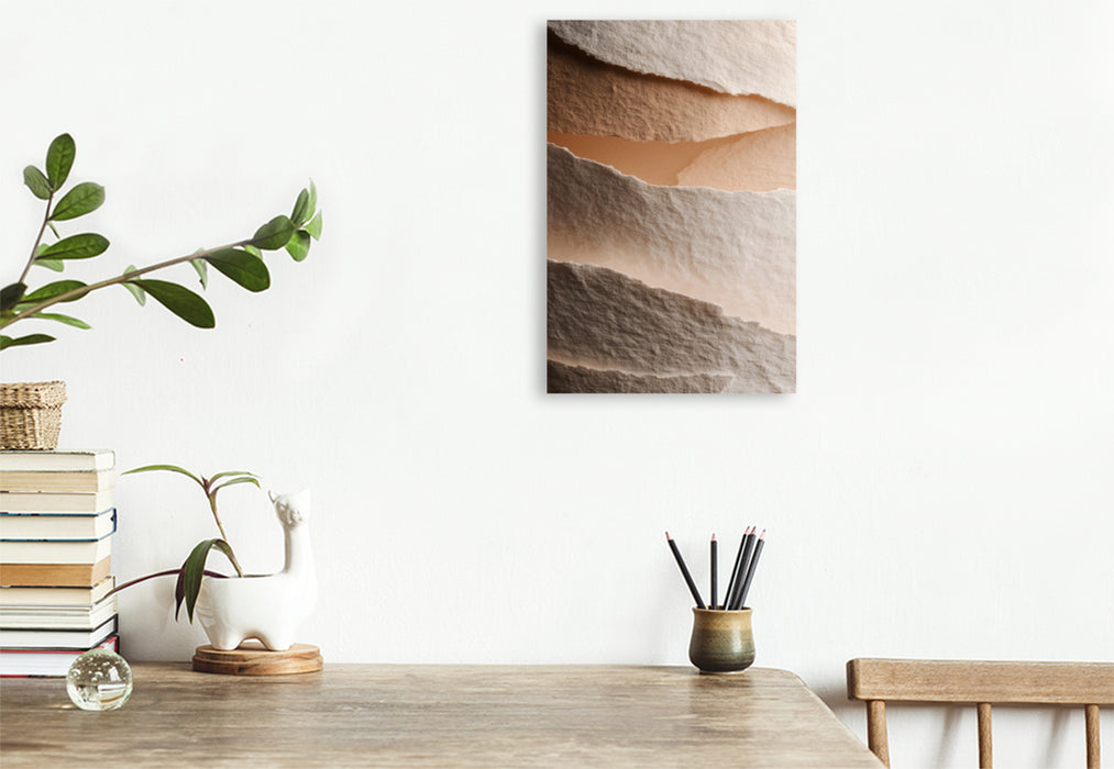 Premium Textil-Leinwand Flächen im Dialog von Stille und Harmonie