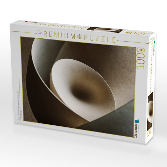 Skulpturale Formen, weiche Rundungen in Neutralfarben - CALVENDO Foto-Puzzle'