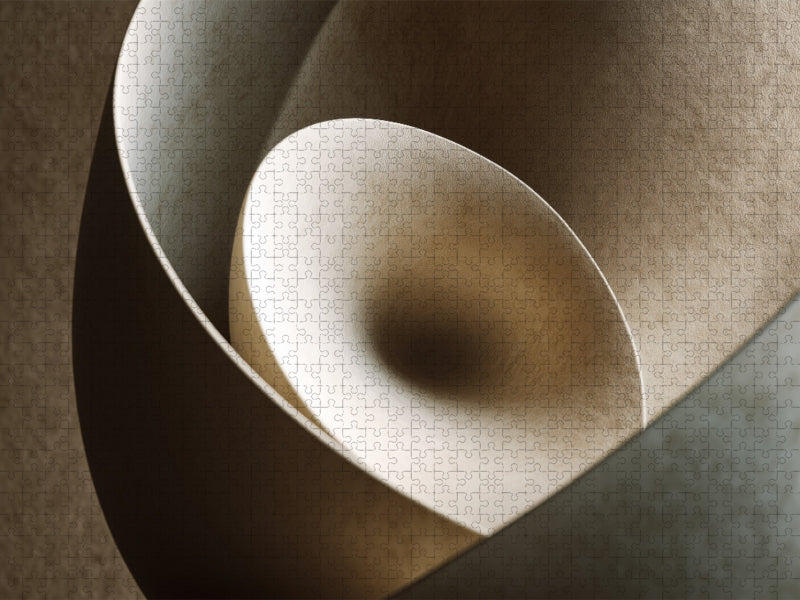 Skulpturale Formen, weiche Rundungen in Neutralfarben - CALVENDO Foto-Puzzle'