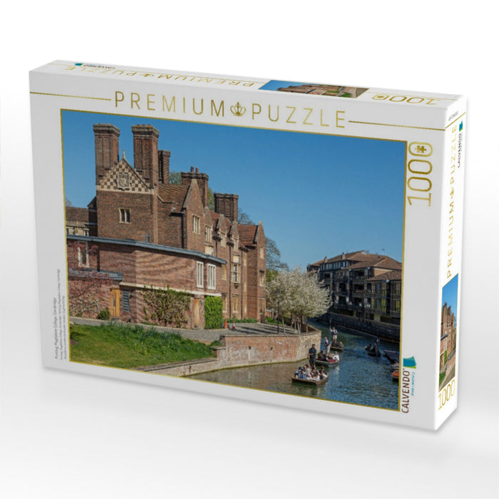 Punting, Magdalene College, Cambridge - CALVENDO Foto-Puzzle'