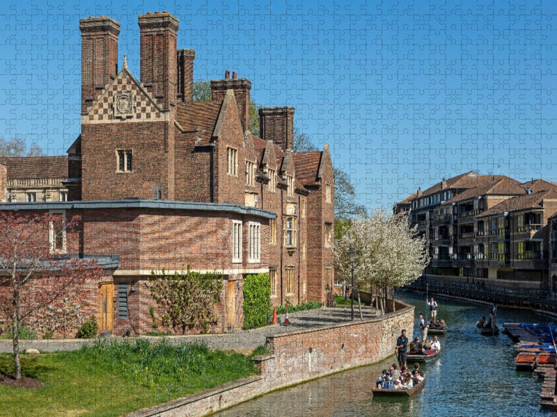 Punting, Magdalene College, Cambridge - CALVENDO Foto-Puzzle'