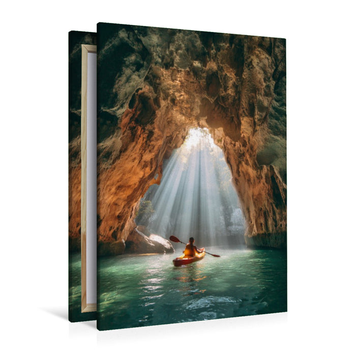 Premium Textil-Leinwand Die Natur ist mein Spielplatz