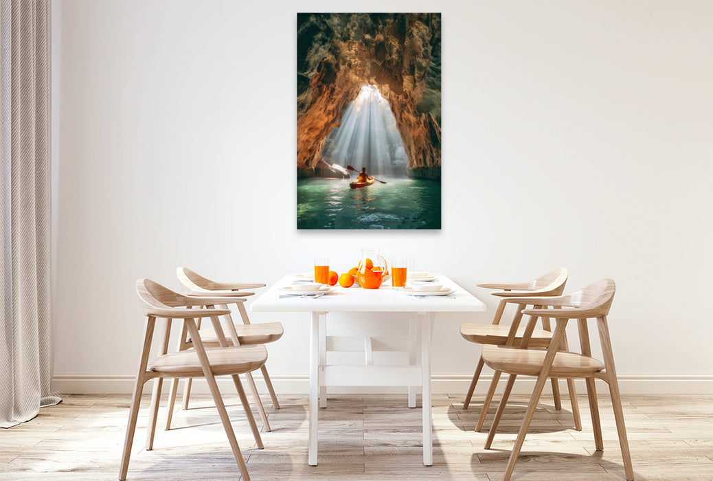 Premium Textil-Leinwand Die Natur ist mein Spielplatz