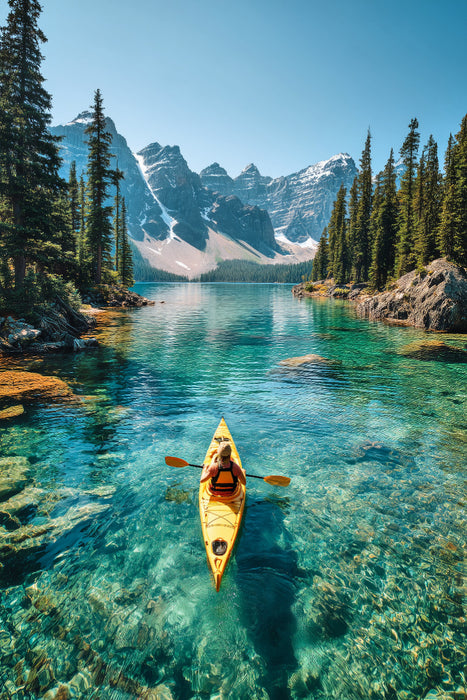 Premium Textil-Leinwand Jage dem Horizont nach