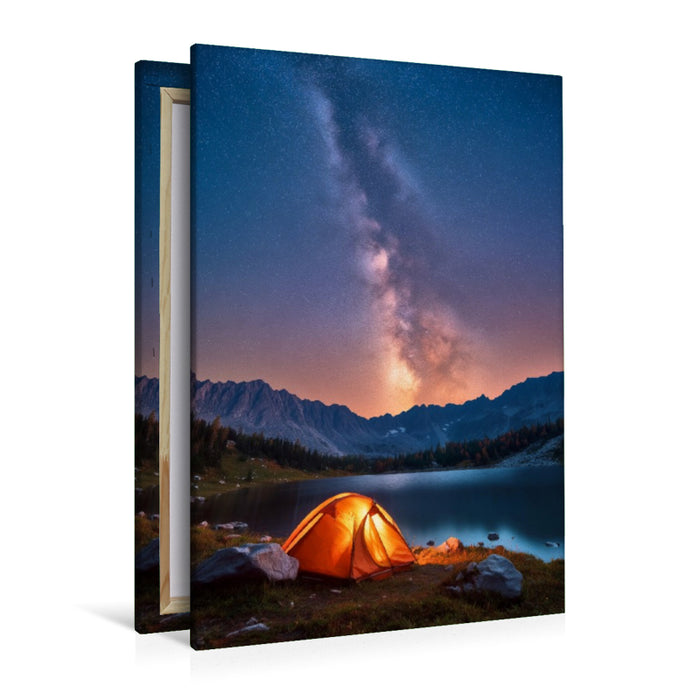 Premium Textil-Leinwand Berge flüstern Freiheit