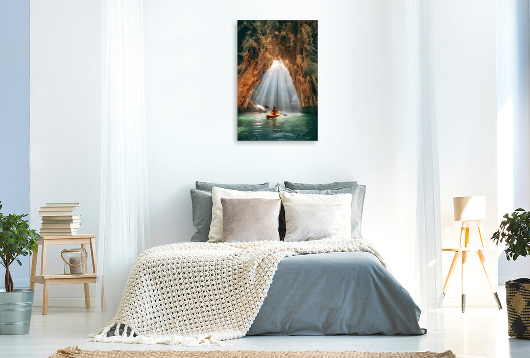 Premium Textil-Leinwand Die Natur ist mein Spielplatz