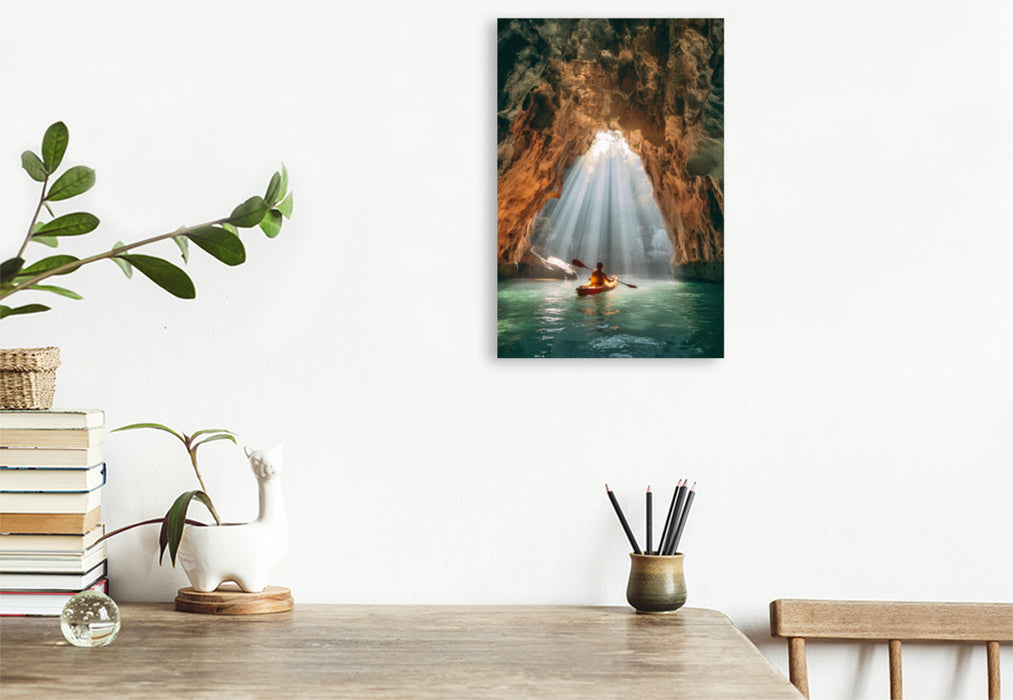 Premium Textil-Leinwand Die Natur ist mein Spielplatz