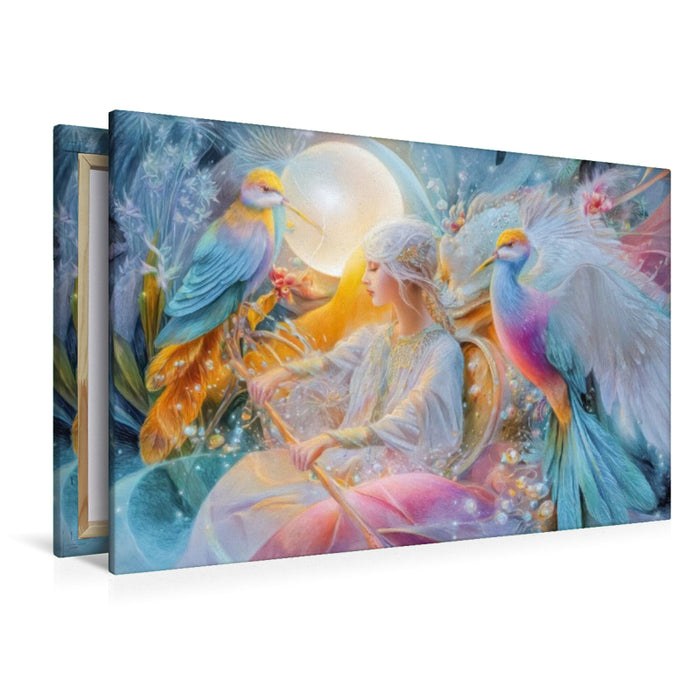 Premium Textil-Leinwand Glückselige Welten