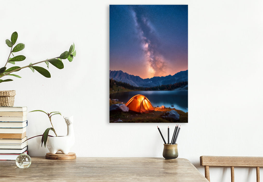 Premium Textil-Leinwand Berge flüstern Freiheit