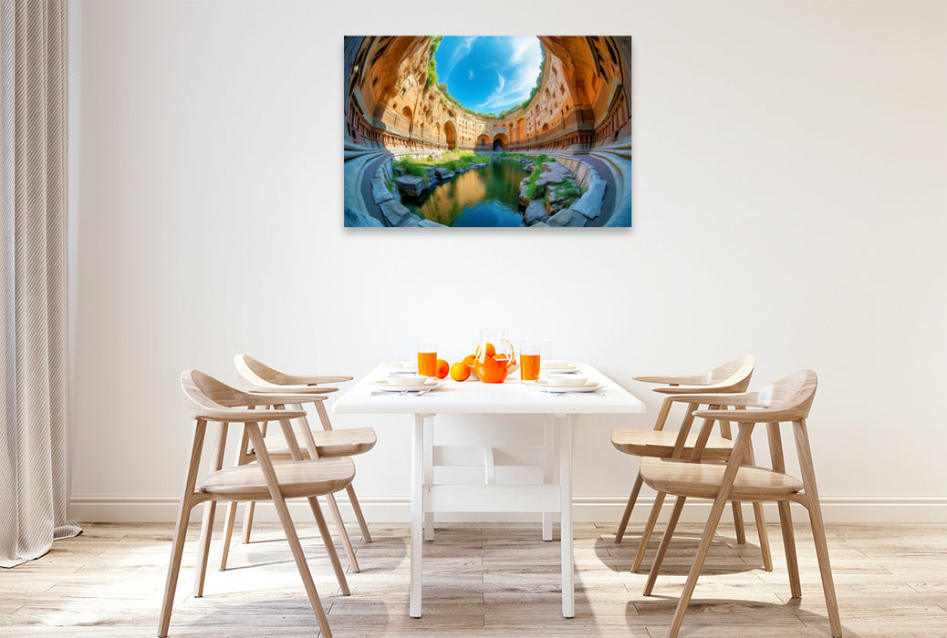 Premium Textil-Leinwand Ein Motiv aus dem Kalender Fisheye Fotografie