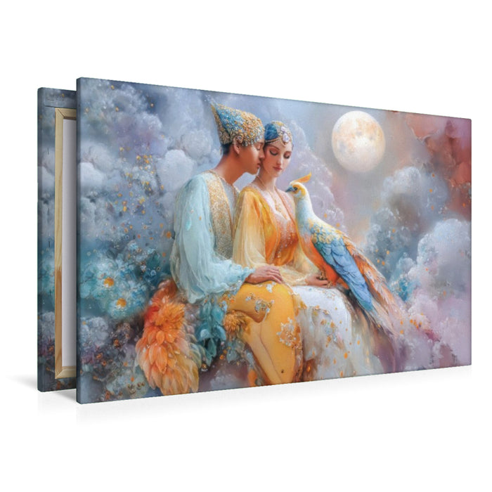 Premium Textil-Leinwand Glückselige Welten