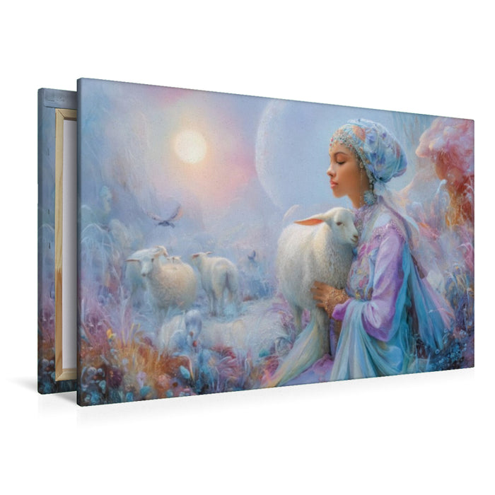 Premium Textil-Leinwand Glückselige Welten