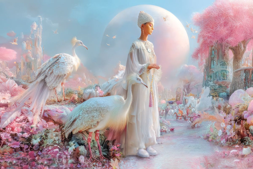 Premium Textil-Leinwand Glückselige Welten