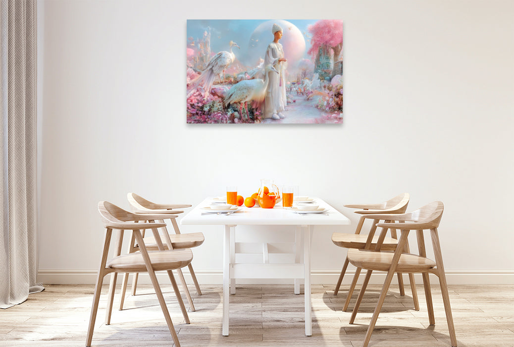 Premium Textil-Leinwand Glückselige Welten