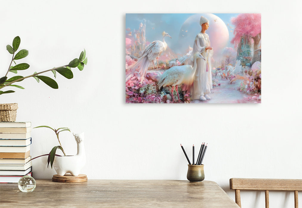 Premium Textil-Leinwand Glückselige Welten