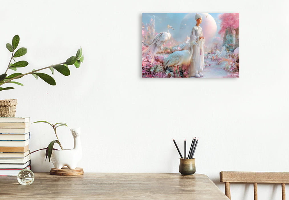 Premium Textil-Leinwand Glückselige Welten