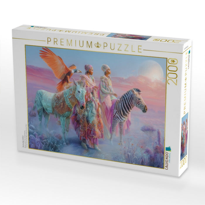 Glückselige Welten - CALVENDO Foto-Puzzle'