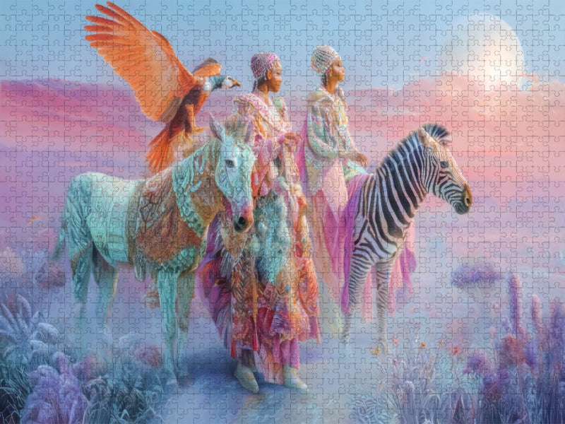 Glückselige Welten - CALVENDO Foto-Puzzle'