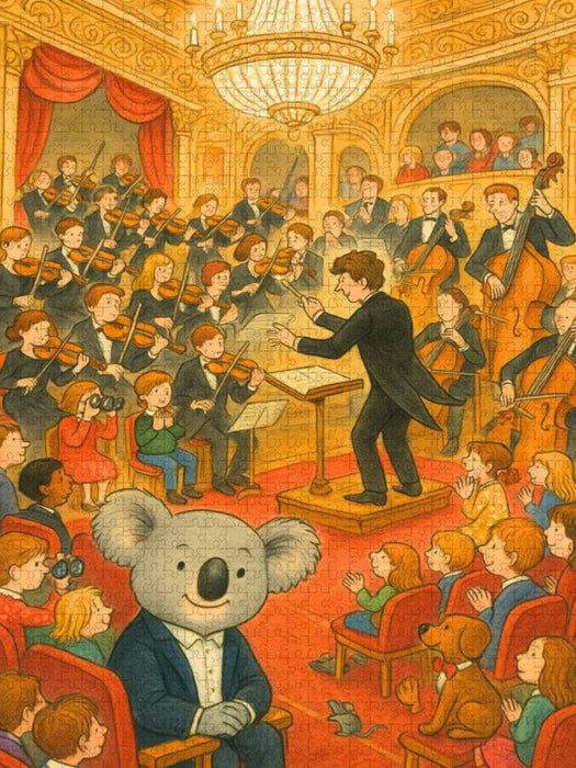 Klangzauber im Konzertsaal mit Koala - CALVENDO Foto-Puzzle'