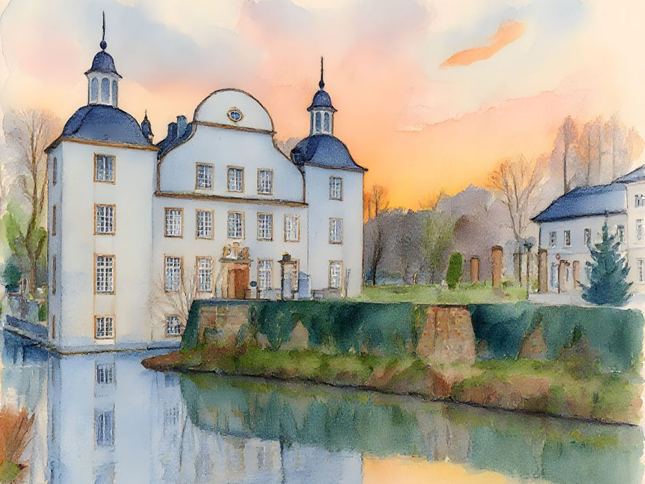 Schloss Borbeck - Essen - CALVENDO Foto-Puzzle'