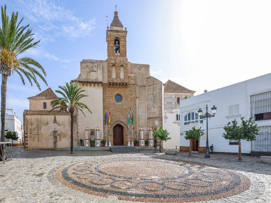 Kirche in der Stadt Rota, Spanien - CALVENDO Foto-Puzzle'