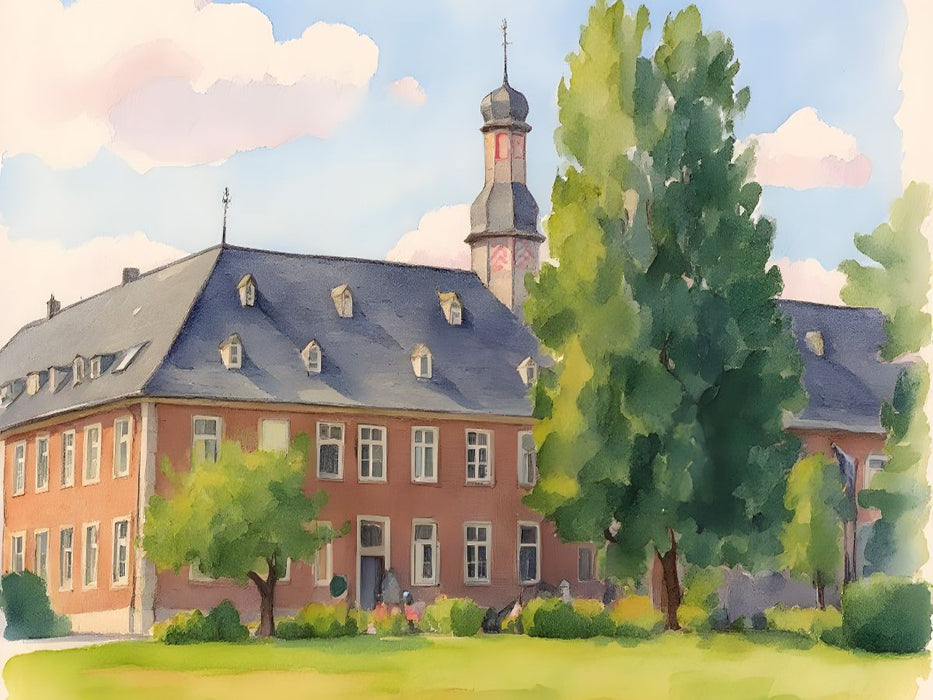 Nikolaus Kloster bei Jüchen - CALVENDO Foto-Puzzle'