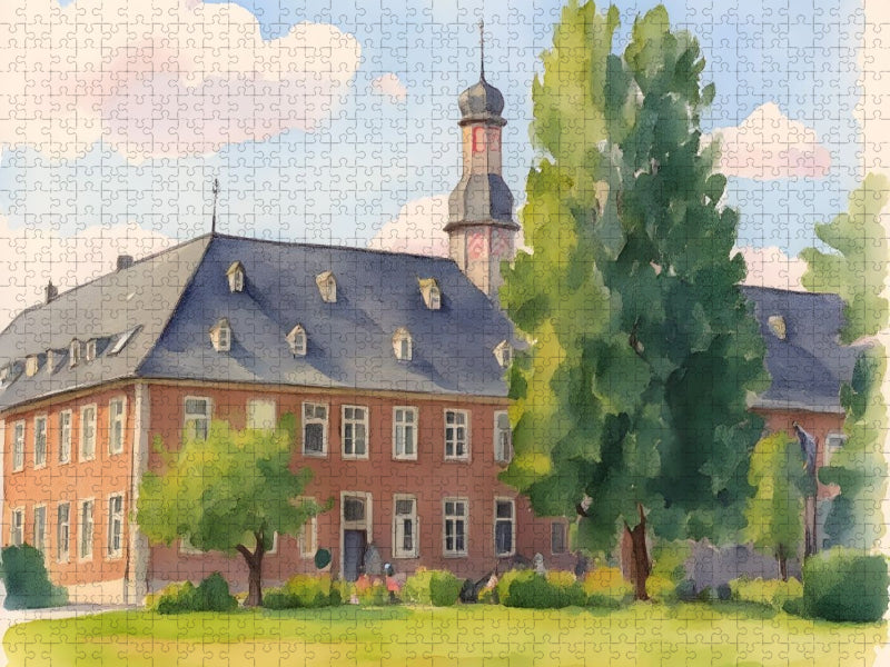 Nikolaus Kloster bei Jüchen - CALVENDO Foto-Puzzle'