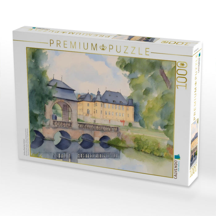 Schloss Dyck bei Jüchen - CALVENDO Foto-Puzzle'