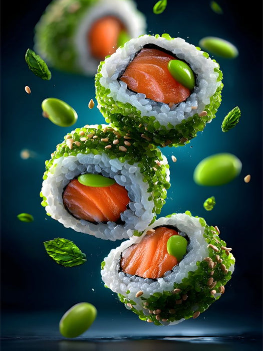 Sushi - fliegende California Rolls - CALVENDO Foto-Puzzle'