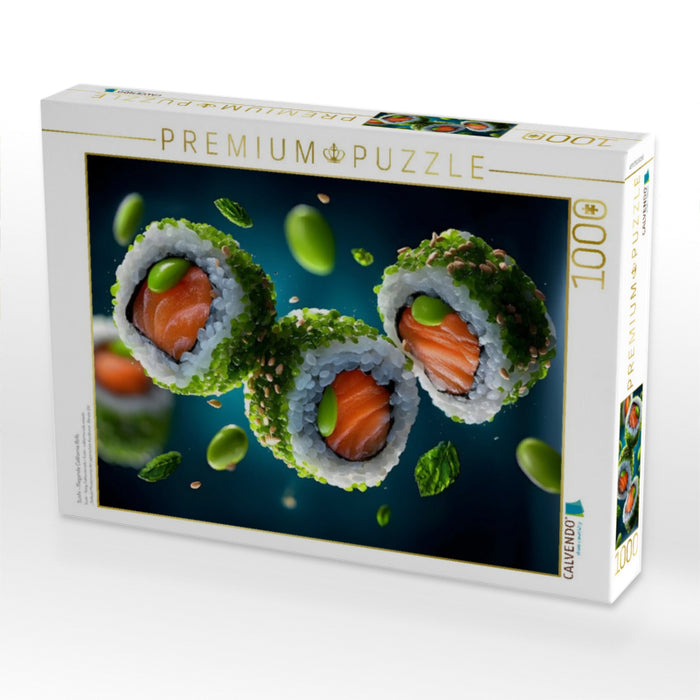 Sushi - fliegende California Rolls - CALVENDO Foto-Puzzle'