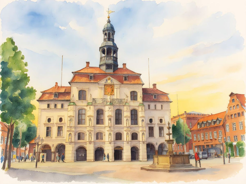 Rathaus Lüneburg - CALVENDO Foto-Puzzle'