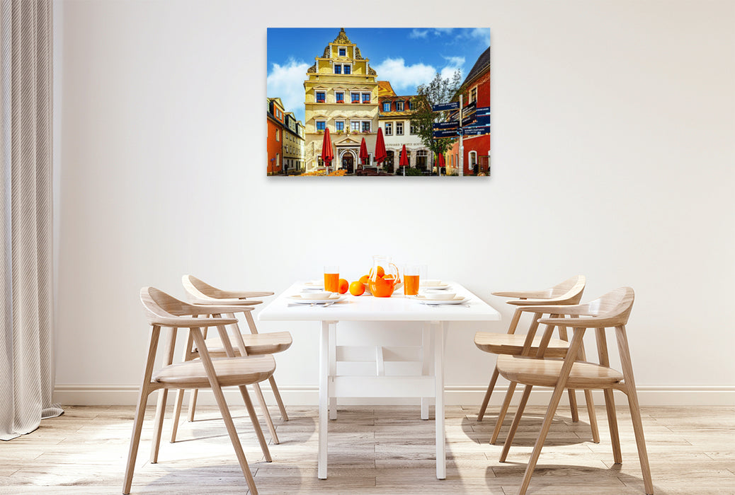 Premium Textil-Leinwand Weimar Herderplatz