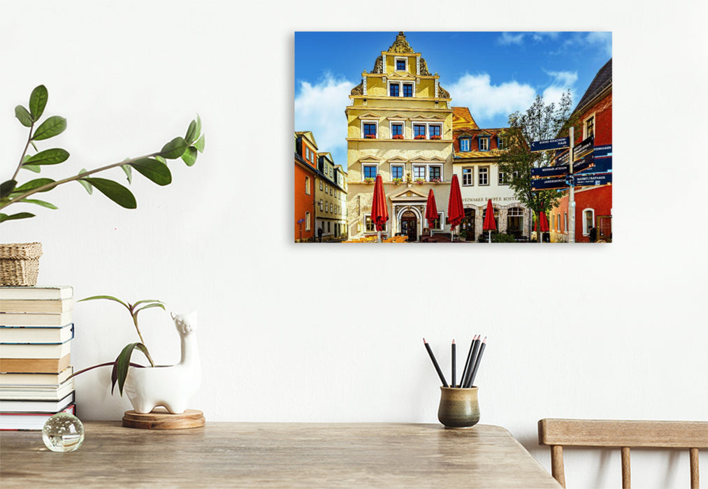 Premium Textil-Leinwand Weimar Herderplatz