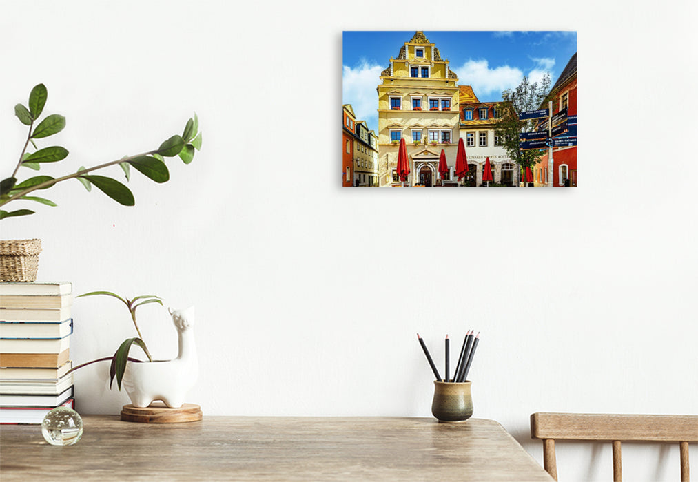 Premium Textil-Leinwand Weimar Herderplatz