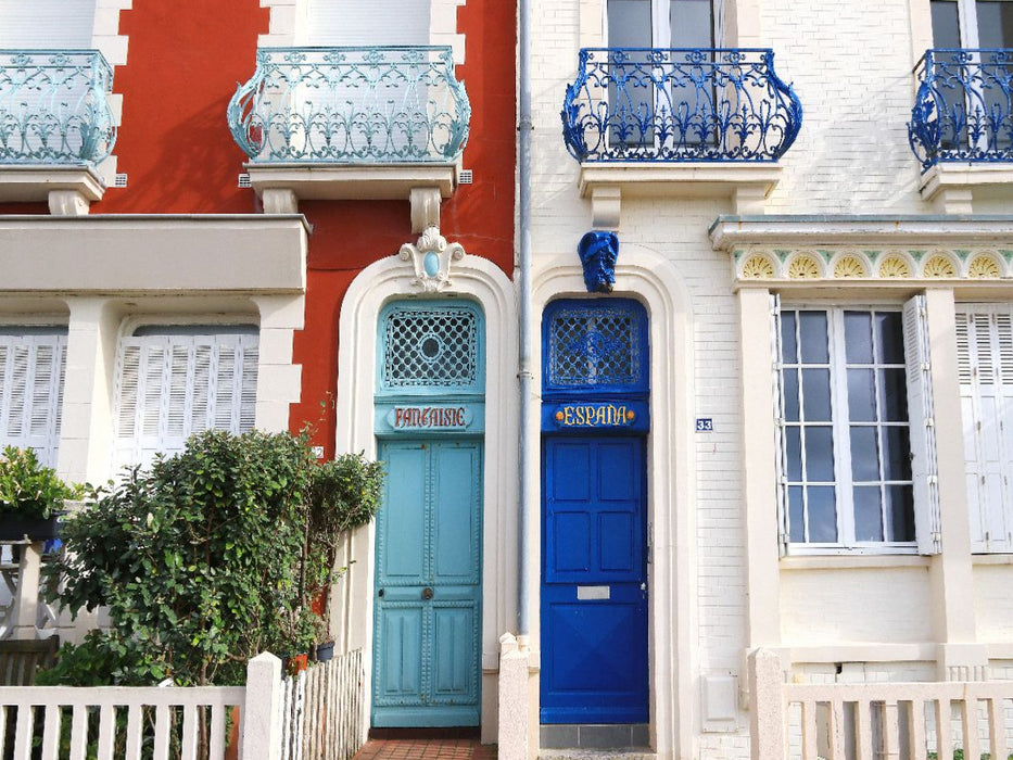 Tür an Tür im französischen Badeort Mers-les-Bains - CALVENDO Foto-Puzzle'