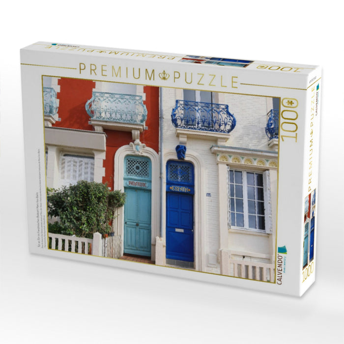 Tür an Tür im französischen Badeort Mers-les-Bains - CALVENDO Foto-Puzzle'