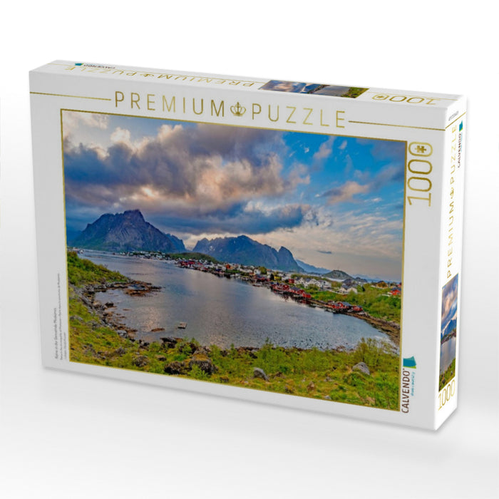 Reine in der Gemeinde Moskenes - CALVENDO Foto-Puzzle'