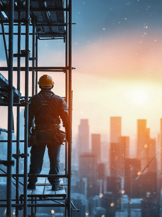 Bauarbeiter - ie bauen nicht nur Häuser, sie erschaffen Halt - CALVENDO Foto-Puzzle'