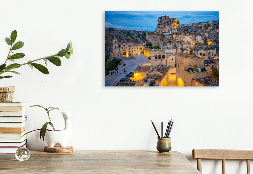 Premium Textil-Leinwand Sassi von Matera
