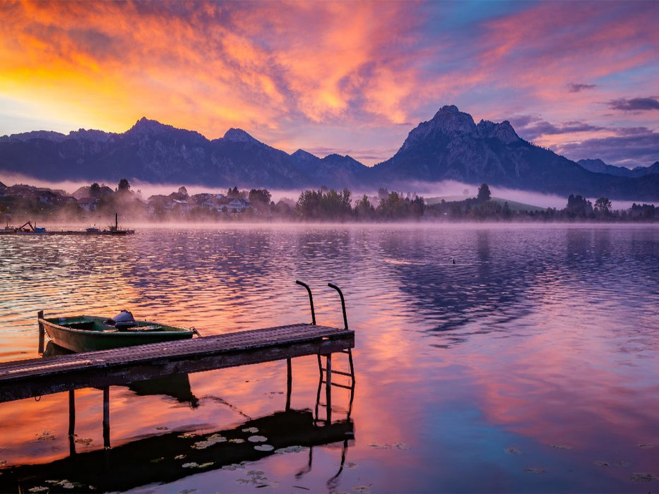 Sonnenaufgang am Hopfensee - CALVENDO Foto-Puzzle'